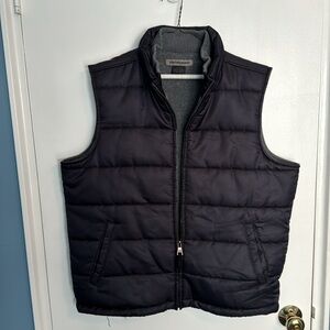 Johnston & Murphy Fleece Lined Puffer Vest Large Black